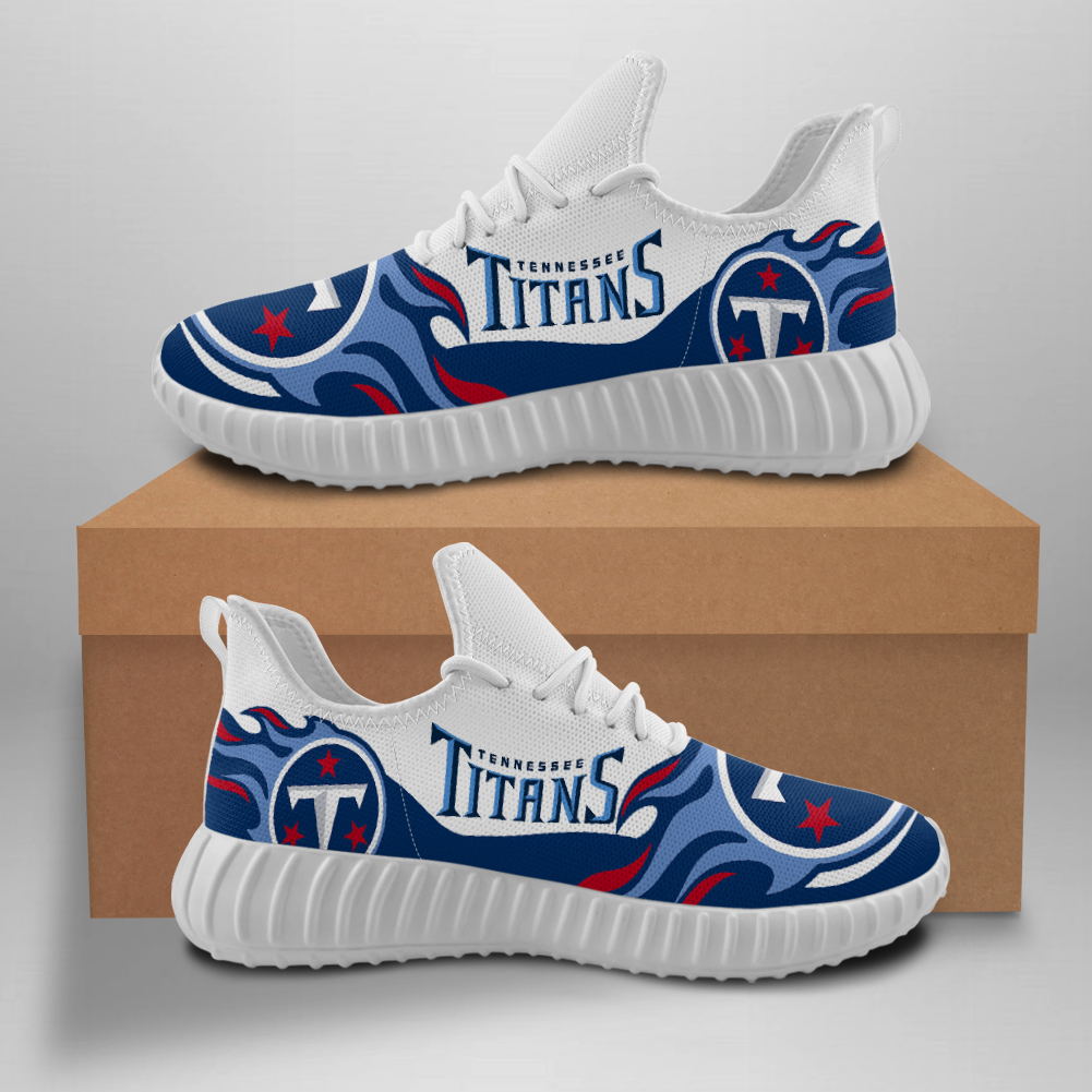 Women's Tennessee Titans Mesh Knit Sneakers/Shoes 005 Women's Tennessee Titans Mesh Knit Sneakers/Shoes 005